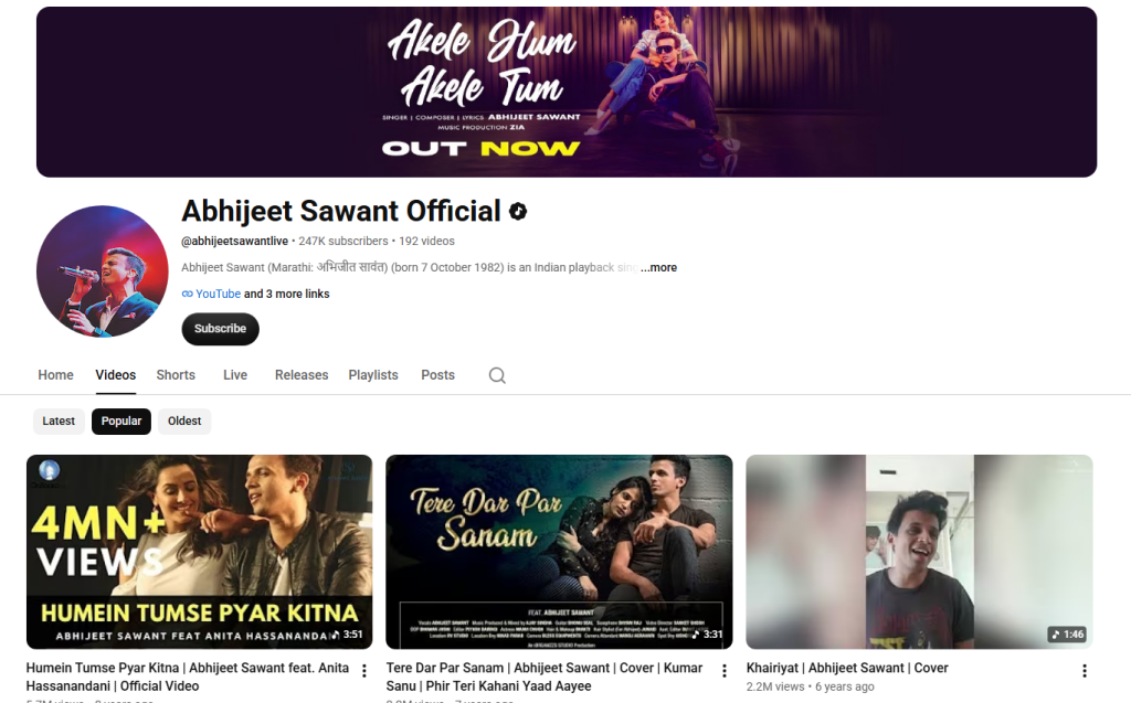 Abhijeet Sawant YouTube Channel