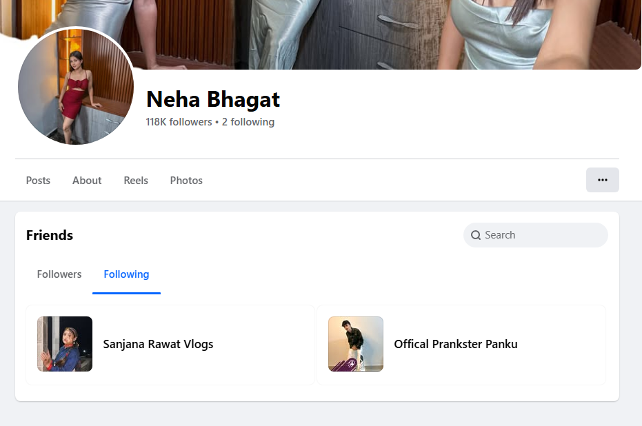 Neha Bhagat Social Friend Circle